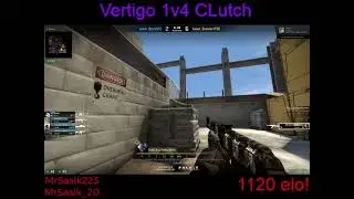 1v4 clutch vertigo Supreme Master First Class/4 lvl Faceit