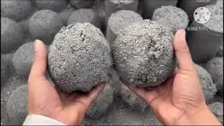 Sand cement dry floor and water crumbling #asmr