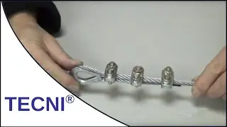 How to Fit Wire Rope Grips onto Steel Cable by TECNI
