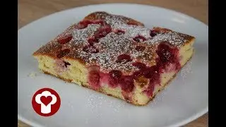 Johannisbeerkuchen | Ribiselkuchen | Blechkuchen mit Johannisbeeren