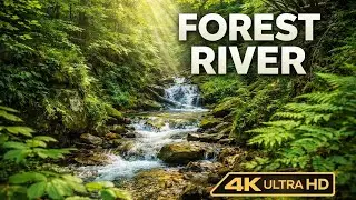 Relaxing Forest River | Natural Water Sounds 4K