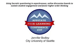 FLC2019: Using Socratic questioning in asynchronous, online discussion boards