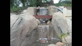 Real & Fake Rock Waterfall Done!