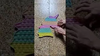 Моя новая игрушка-фиджет Jumbo Unicorn Popit...🥰🦄💙 #unicornpopit #short
