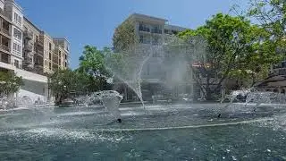 The coolest water show at the americana! (Reminds me of Vagas)