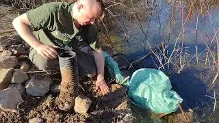 Manmade pond and dam: overflow pipe repair