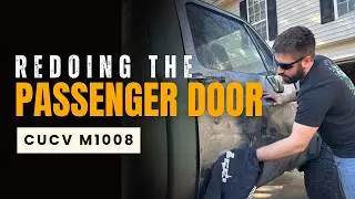 Repainting My CUCV Door - Update on the Zombie Truck
