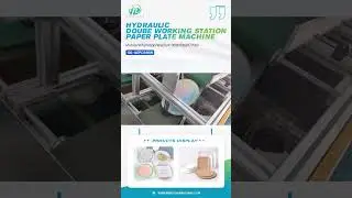 Hydraulic double working paper plate machine 7 inch & 9 inch test for Russia client 100-140 pcs/min