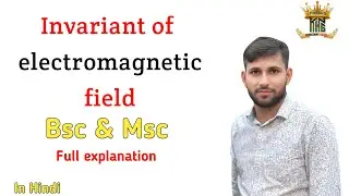 Invariant of electromagnetic field  #Electrodynamic #csirnetPhysics #Physics #MscPhysics #BSEPhysics