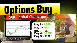 Options Buying 50K Capital Challenge Day 5 | Weekly Report And Next Plan