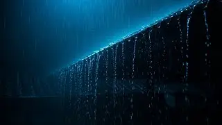 Heavy Rain Sounds for Sleeping – No Ads ASMR Rain on Metal Roof for Deep Relax