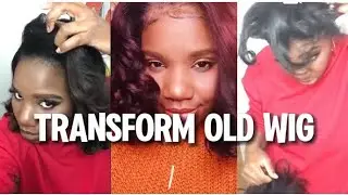 Transform Old Wig #wigtransformation #naturalwigs #naturalhairtutorial #wigstyling #diywig #fyp