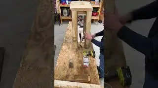Simple Firewood Rack with Tabletop