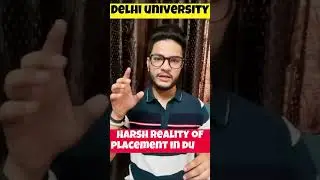 Harsh reality of placement in du ⁉️🤯| Du mein placement ke liye kya kare⁉️|honest talk🎙️#cuet2023