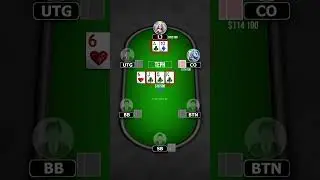 Чек-рейз с AT против агрессивной игры #пропокер #покер #покеронлайн #poker #кешпокер