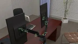 bra&ccedil;o articulado monitor,suporte tv,Desktop Full Motion Monitor Holder