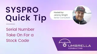 SYSPRO Quick Tip | Serial Number Take-On & Purge