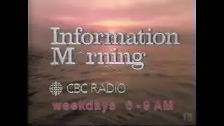 CBC Radio - Information Morning Promo 1989