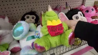 PLUSH FOR VALENTINES DAY HEART AND LOVE $5 - SHOPPING AT DOLLAR TREE IN FLORIDA
