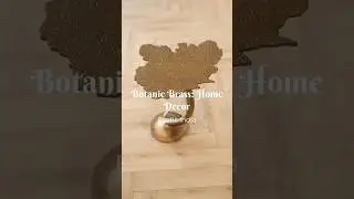 Leaf Design Stylish Brass Table