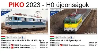 PIKO 2023-as magyar vonatkozású H0 újdonságok