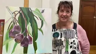 One day Blooms painting workshop Melbourne student review Petro