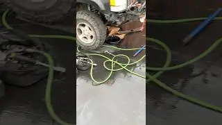 Changing a jeep transmission  #mechanic #transmission #jeep #2025