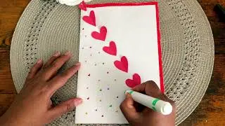 Easy valentines day card | how to make valentinesday crad at home