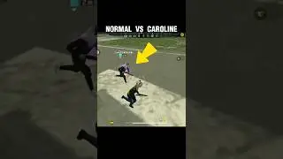 Normal VS Caroline 🔥 Caroline Character Ability | Speed Test #shorts #virul
