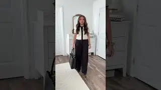 Styling Black Pants for the Office! Chic office outfits. Business casual. Chanel bag. Dress pants.