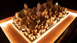 Sound Responsive, Interactive Light Sculpture / Illuminating Table - FUTURETRO + Music by Aphex Twin