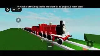 James Loses Control and almost falls off a Bridge (UK Roblox Remake)