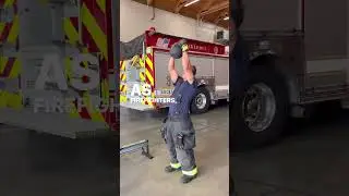 Firefighter on shift training lets get after it 💪