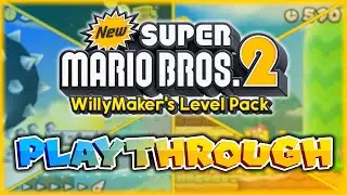 NSMB2 WillyMaker's Level Pack | Full Playthrough (No Commentary)