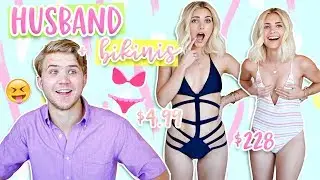 HUSBAND Guesses Cheap vs Expensive BIKINIS! | Aspyn Ovard