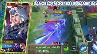 TUTORIAL LANCELOT 2022 AGGRESSIVE ROTATION & BUILD LANCELOT TERSAKIT | TOP GLOBAL LANCELOT -MLBB