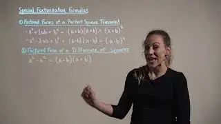 Special Factorization Formulas