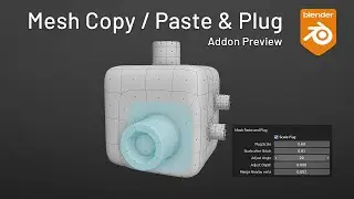 Mesh Copy / Paste & Plug Tool #blender
