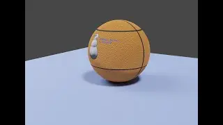Blender  2.8 tutorial - Basket ball .  Displace modifier , bevel and Color ramp