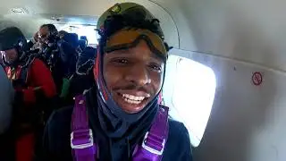 Tandem Skydiving! Ameer from McDonough, GA at Skydive Georgia!