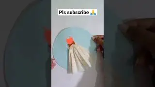Creative dress with tissue paper #shorts #youtubeshorts  #creativeart #girl