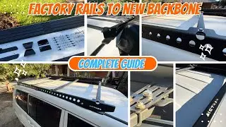 Pajero Backbone System Install & Factory Rail Removal: Rooftop Tent Ready