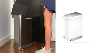 Simple Human 55L Step Trash Can - Stainless Steel Kitchen Trash Review