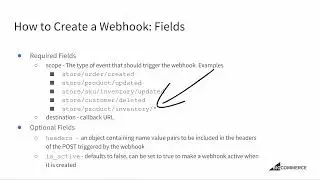BigCommerce API Video 7 Webhooks