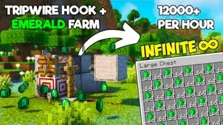 Easy Automatic Tripwire Hook And Emerald Farm for Minecraft 1.21+