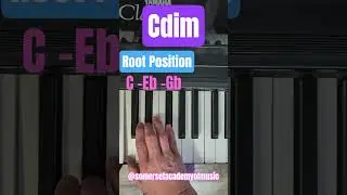 Фортепианные инверсии уменьшенных аккордов C #pianotutorial #easypiano