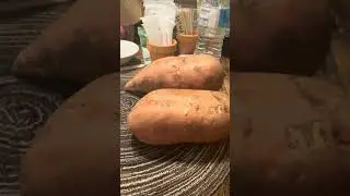 ￼ Planting Store bought Black Eyed Peas, ￼ sprouting garlic, ￼￼and sweet potato slips ￼