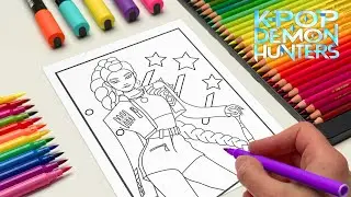 K-Pop Demon Hunters New Coloring Pages / How to Coloring Rumi