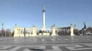 BUDAPEST, HUNGARY, HEROES SQUARE