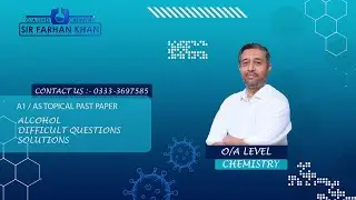 Alcohol | Topical Past Paper Solution | Lecture 9701